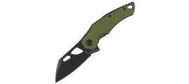 Нож Fox Atrax olive (FE-026 AOD), Цвет : Зелёный, Марка стали: 9Cr13, Материал рукояти: Алюминий