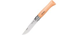 Нож Opinel №9 Inox (001083), Марка стали: Sandvik 12C27, Материал рукояти: Бук