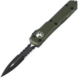 Ніж Microtech Ultratech Double Edge Black Blade, напівсерейтор, od green 122-2OD