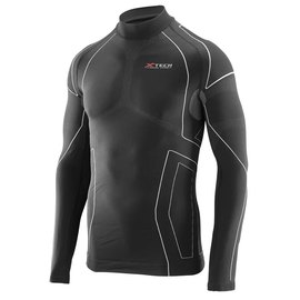 Термокофта X TECH Maglia Race 3 Munica Lunga lupetto Nero S/M Черная (Maglia_Race3_Lupetto_S/M), Размер: S/M