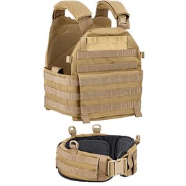 Жилет тактический Defcon 5 Carrier With Belt coyote tan (D5-BAV13 CT), Цвет: Койот