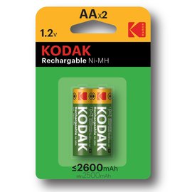 Аккумуляторная батарейка Kodak Ni-MH AA 2600 mAh 1x2шт (6410551)