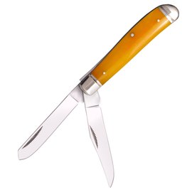 Карманный нож Cold Steel Mini Trapper Yellow Bone (CS-FL-MTRPR-Y), Колір: Помаранчевий