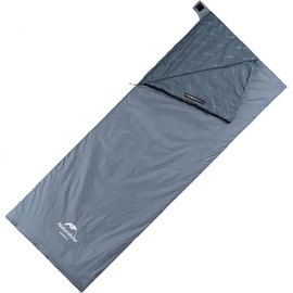 Спальний мішок Naturehike Ultralight LW180 NH21MSD09 L сіро-синій (6927595777978), Сторона застібки: Ліва, Повна довжина, см: 195 см