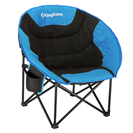 Шезлонг KingCamp Moon Leisure Chair Black/Blue KC3816, Цвет : Чёрный/Синий