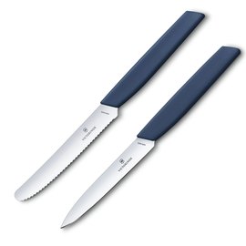 Набор кухонный Victorinox Swiss Modern Paring Set 2шт c син. ручками (2 ножа) Marine (Lim.Ed. 2022) 6.9096.2L3