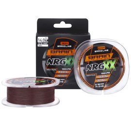 Шнур Brain NRG 8X sinking 200m 0.08mm 7.2kg brown (1858.20.87), Диаметр, мм: 0.08, Разрывная нагрузка, кг : 7.2