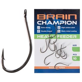 Крючок Brain Champion Heavy Feeder #6 10 шт/уп (1858.54.55), Номер крючка, № : 6