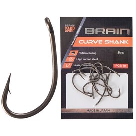 Крючок Brain Curve Shank #1 8 шт/уп (1858.80.12), Номер крючка, № : 1