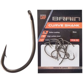 Крючок Brain Curve Shank #2 10 шт/уп (1858.80.13), Номер крючка, № : 2