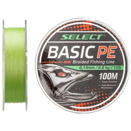 Шнур Select Basic PE 150m 0.08mm 8lb/4kg салатовый (1870.18.11)