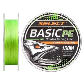 Шнур Select Basic PE 150m 0.24mm 40lb/18.2kg салатовый (1870.18.70), Диаметр, мм: 0.24, Разрывная нагрузка, кг : 18.2