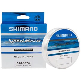 Шоклідер Shimano Speedmaster Tapered Surf Leader (Clear) 10X15m 0.26-0.57mm 4.6-17.0kg (SMTLSF2657C), Діаметр, мм : 0.26-0.57