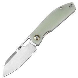 Кишеньковий ніж CJRB Ekko natural green (J1929-NTG), Колір: Салатовий, Покриття клинка: SW (Stonewash), Матеріал рукояті: G-10