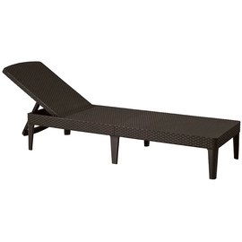 Шезлонг пластиковый Keter Jaipur Sun lounger виски коричневый (8711245144894)