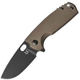 Кишеньковий ніж Fox Core Black Blade aluminium brown (FX-604 ALBR)