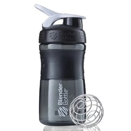 Шейкер спортивний BlenderBottle SportMixer Flip 20oz/590ml Black/White (SM 20oz Black/White), Колір: Black/White