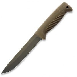 Нож тактический Peltonen M95 Ranger Knife Coyote Handle (cerakote, composite) FJP060, Цвет : Brown, Покрытие клинка: Cerakote