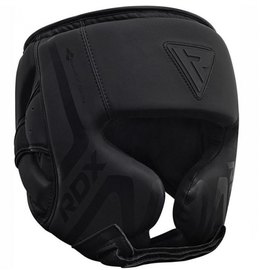 Боксерський шолом  RDX T15 Noir Cheek Protector Matte Black XL (3378_403011), Розмір: XL