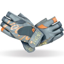 Рукавички для фітнесу MadMax MFG-921 Voodoo Light grey/orange S (MFG-921-ORG_S), Розмір: S