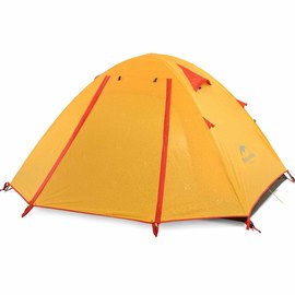 Намет Naturehike P-Series NH18Z033-P 210T/65D, тримісна, помаранчева (6975641887393), Колір: Orange