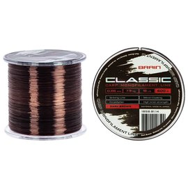 Ліска Brain Classic Carp Line 600m 0,28mm 7,9kg 18lb Dark brown (1858.81.14), Діаметр, мм : 0.28