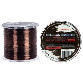 Леска Brain Classic Carp Line 600m 0,35mm 10,7kg 25lb Dark brown (1858.81.16), Диаметр, мм: 0.35