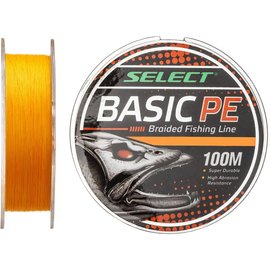 Шнур Select Basic PE 150m 0.18mm 22lb/9.9kg оранжевый (1870.27.75), Диаметр, мм: 0.18, Разрывная нагрузка, кг : 9.9