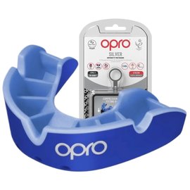 Капа для боксу OPRO Silver (возраст 11+) Dark Blue/Blue (art.102502002)