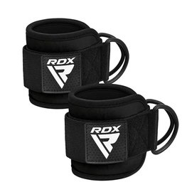 Манжеты на щиколотки RDX A4 Gym Ankle Pro Black Pair (WAN-A4B-P), Цвет : Чёрный