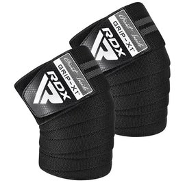 Бінти для колін RDX KR11 GYM Knee Wrap Black/Grey (WAH-KR11BG)