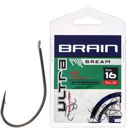 Гачок Brain Ultra Bream #16 20 шт/уп (1858.52.56), Номер гачка, №: 16