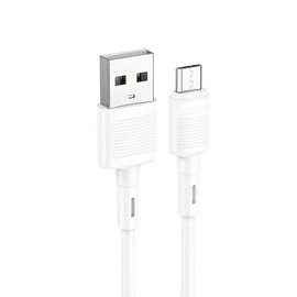 Кабель Hoco Micro USB Victory charging data cable X83 1m, 2.4A White (000009050), Цвет: White