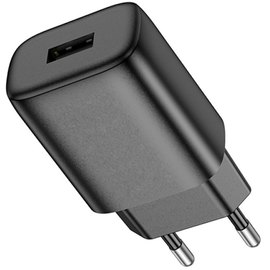 Зарядное устройство Hoco Lightning Cable Solid single port charger C134A 1USB, 12W/2.4A Black (000010633)