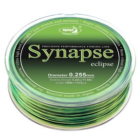 Лiска Katran Synapse Eclipse 1200m neon/black 0.255mm 11.55lb (4262389020468), Діаметр, мм : 0.255, Розривне навантаження, lb: 11.5