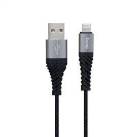 Кабель Hoco Lightning Cool X38 1m, 2.4A Black (000003411)