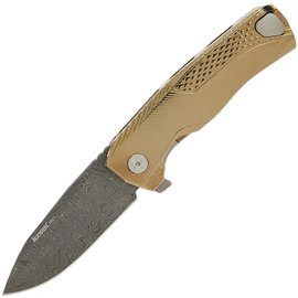 Кишеньковий ніж Lionsteel ROK Damascus Titanium Gold (ROK DD GL), Колір: Gold