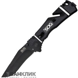 Нож SOG Trident Elite Black Blade (TF102-CP)