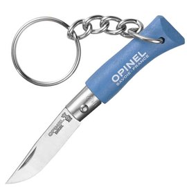 Нож Opinel Keychain №2 Inox голубой (002270), Цвет : Голубой, Материал рукояти: Граб