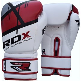 Боксерские перчатки RDX Rex Leather Red 12 ун. (641_10128), Вес: 12 унций