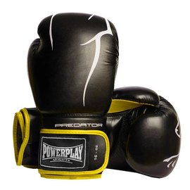 Боксерские перчатки PowerPlay 3018 Черно-желтые 14 ун (PP_3018_14oz_Black/Yellow), Вес: 14 унций