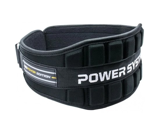 Пояс для важкої атлетики Power System PS-3230 (Неопрен) Black / Yellow L (PS_3230_L_Bl / Yellow), Розмір: L