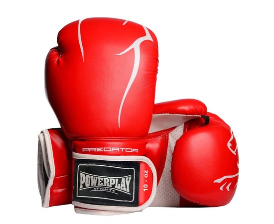 Боксерские перчатки PowerPlay 3018 Красные 10 ун (PP_3018_10oz_Red)