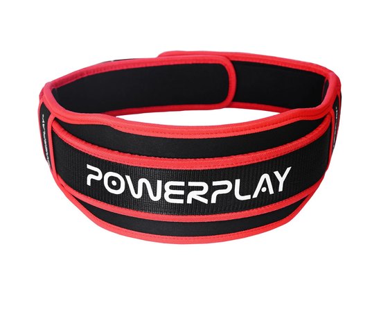 Пояс для важкої атлетики PowerPlay 5545 чорно-червоний (неопрен) L (PP_5545_L_Red), Розмір: L