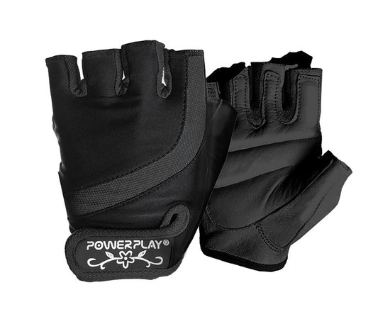 Перчатки для фитнеса PowerPlay 2311 женские черные XS (PP_2311_XS_Black), Размер: XS, Цвет: Чёрный