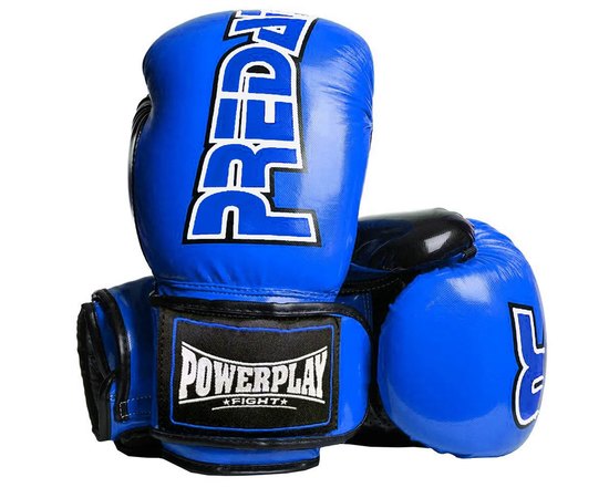 Боксерські рукавички PowerPlay 3017 Сині карбон 8 ун (PP_3017_8oz_Blue)