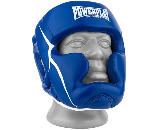 Боксерский шлем PowerPlay 3100 PU Синий L (PP_3100_L_Blue), Размер: L