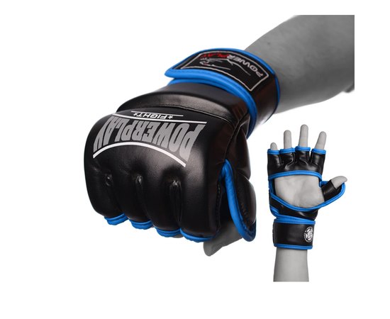 Перчатки для MMA PowerPlay 3058 черно-синие M (PP_3058_M_Black/Blue), Размер: M