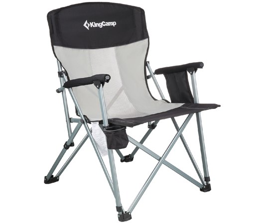 Стілець KingCamp HARD ARM CHAIR black / medium grey KC3825