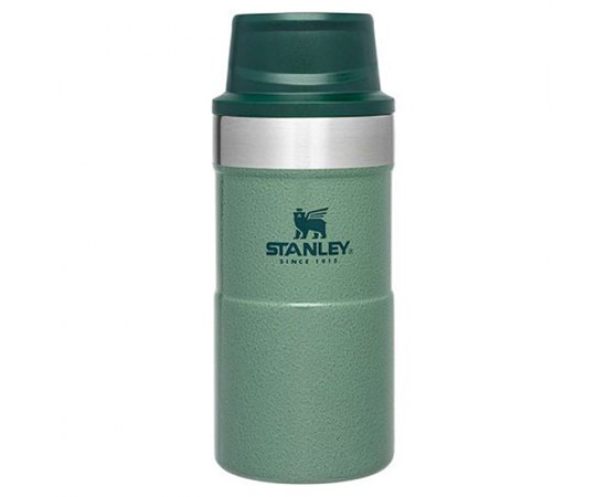 Термочашка Stanley Classic Trigger-action Hammertone Green 0.25 л (6939236382823), Колір: Зелений